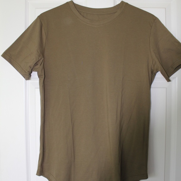 Aha Active, Large, New, Never worn, Olive t-shirt, curved hem - Picture 2 of 5